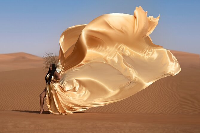 Flying dress photoshoot activity in Dubai - Choosing your dress before you leave the hotel