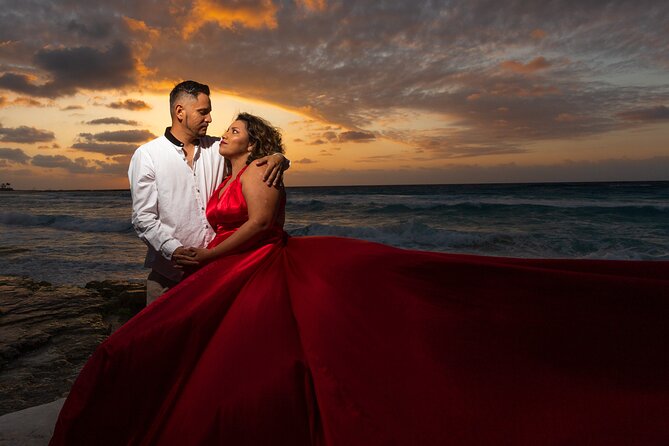 Flying dress photoshoot cancun - What you receive after the session