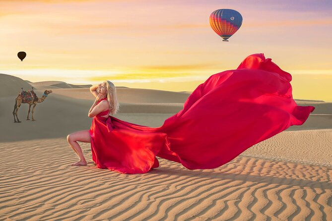 Flying Dress Photoshoot Dubai Solo, Couple and Group 3Hours - What this Dubai photoshoot is really about