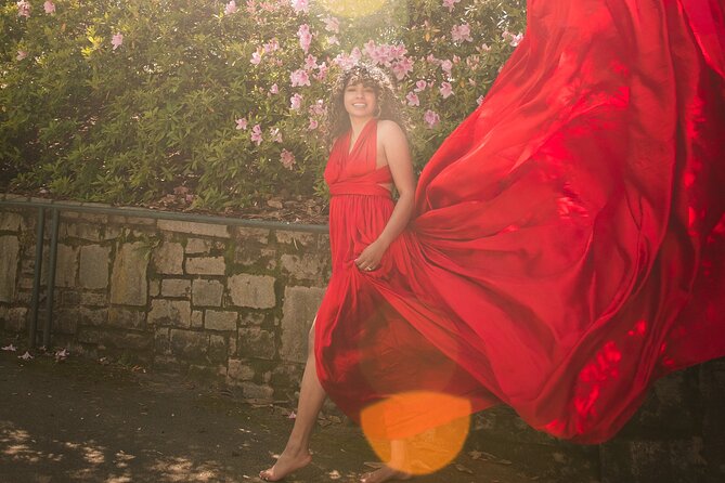 FLYING DRESS Photoshoot in Athens - Greece - Choosing among 14 handmade dress colors