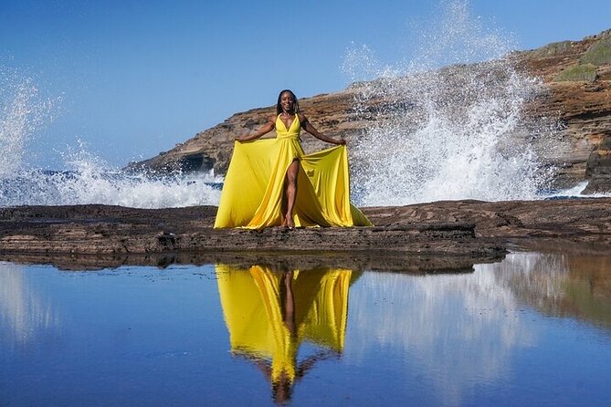 Flying Dress Photoshoot in Kauai - Why a private session helps