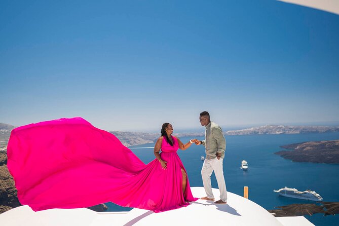 Flying Dress Photoshoot in Santorini - Why this Santorini photoshoot works