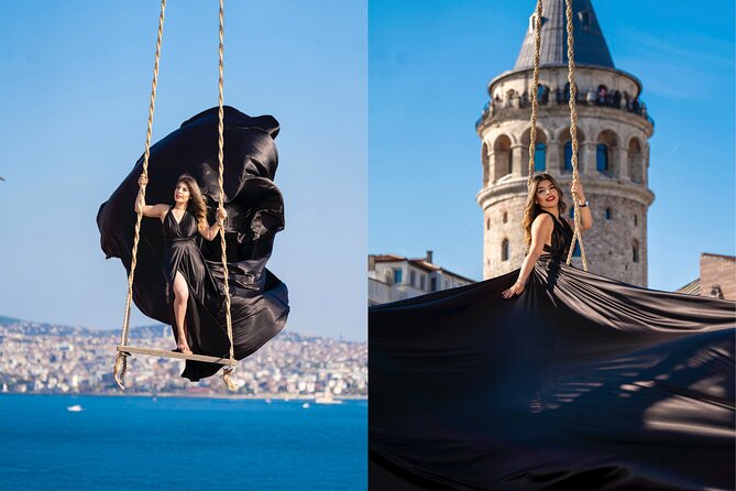 Flying Dress Rooftop Photoshoot in Istanbul (2Concepts, 1dress) - Is $301.20 per person a fair price?