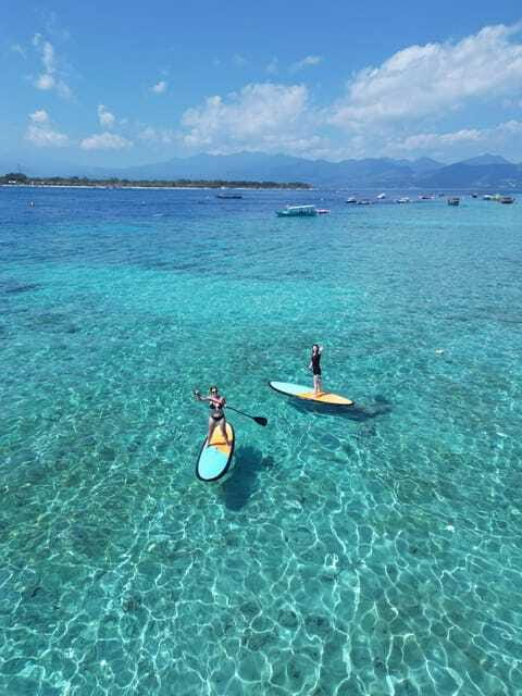 Gili sunrise stand-up paddle boarding (drone photoshoot) - Why the drone photos add value