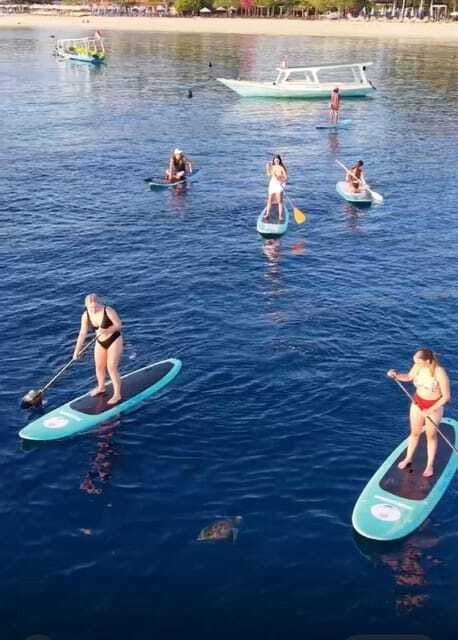Gili sunrise stand-up paddle boarding (drone photoshoot) - The price and what you receive
