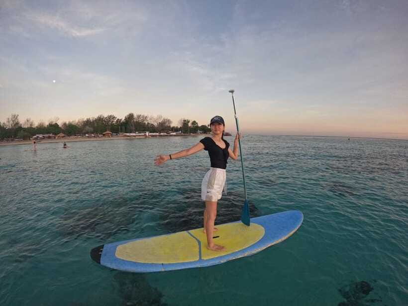 Gili sunrise stand-up paddle boarding (drone photoshoot) - Who will enjoy this morning most