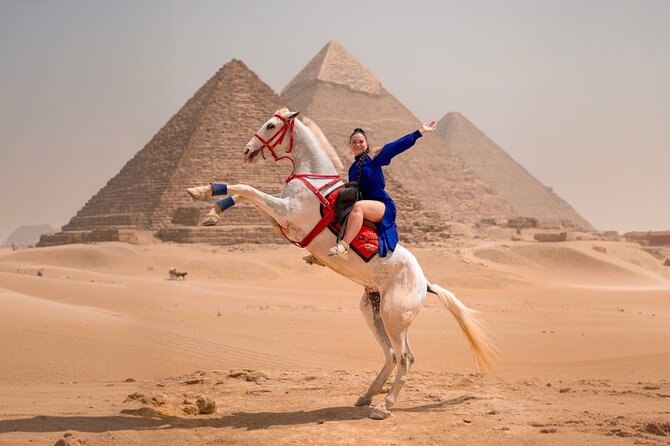 Giza Pyramids Photoshoot with Jumping Horse, Camel and Sphinx - Key points to know before booking