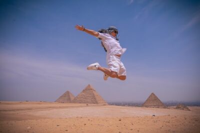 Giza pyramids with professional photography