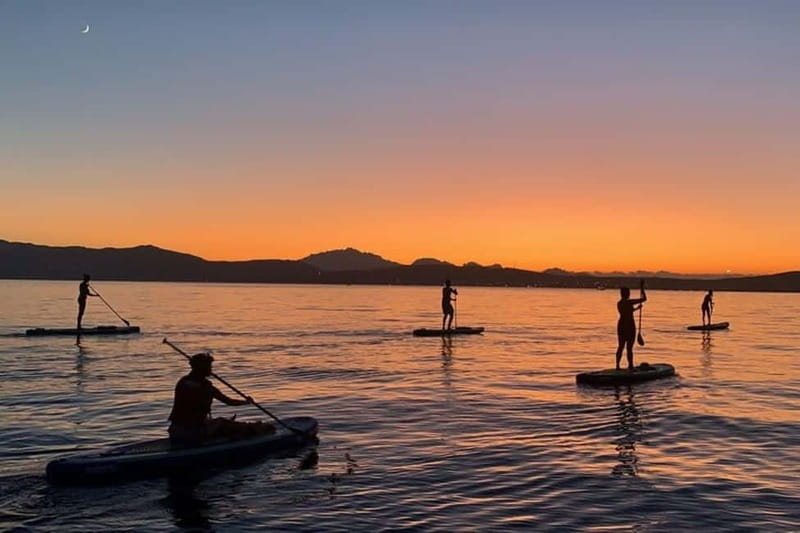 Golfo Aranci: Sup with dolphins, aperitif & photo shoot - Cala Moresca: an early swim and photo stop