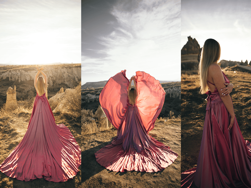 Göreme: Cappadocia Satin Flying Dress Rental - Key points to know