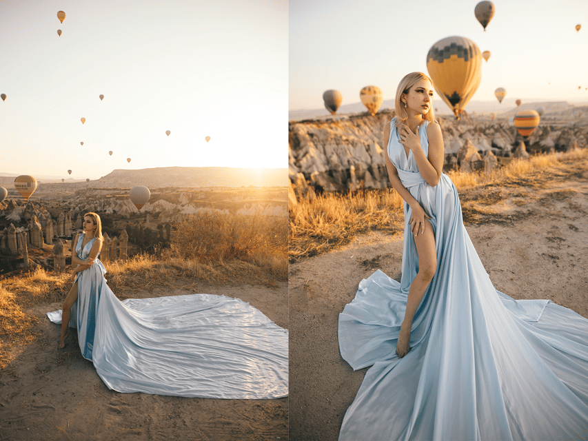Göreme: Cappadocia Satin Flying Dress Rental - Choosing a flying dress in Göreme
