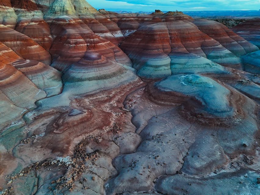 Hanksville/Torrey: Bentonite Hills Drone/Photography Tour - Learning the geology with Jenny