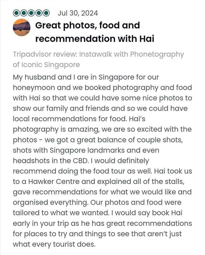 Instawalks of Iconic Singapore Photography Services - Starting at Gardens by the Bay