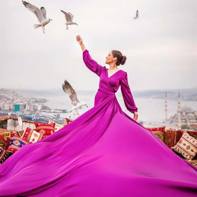 Istanbul: Flying Dress Photoshoot at Rooftop Terrace - What the Istanbul rooftop session is really like