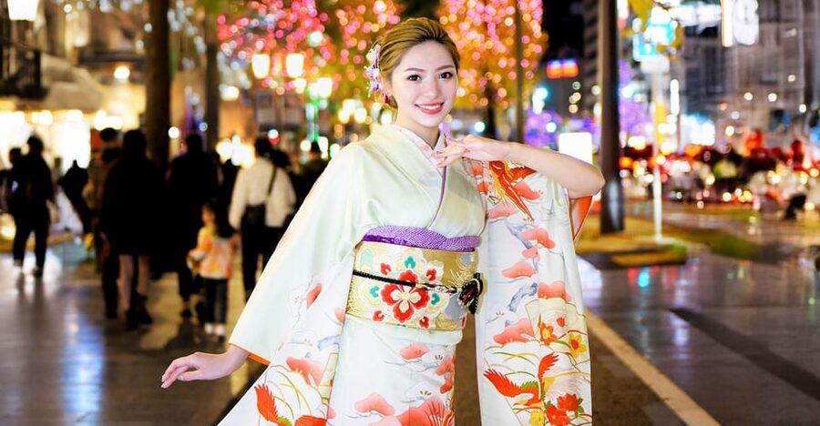 Kimono photoshoot-Includes 100 photo data - The Indoor Cherry-Blossom Set Works All Year