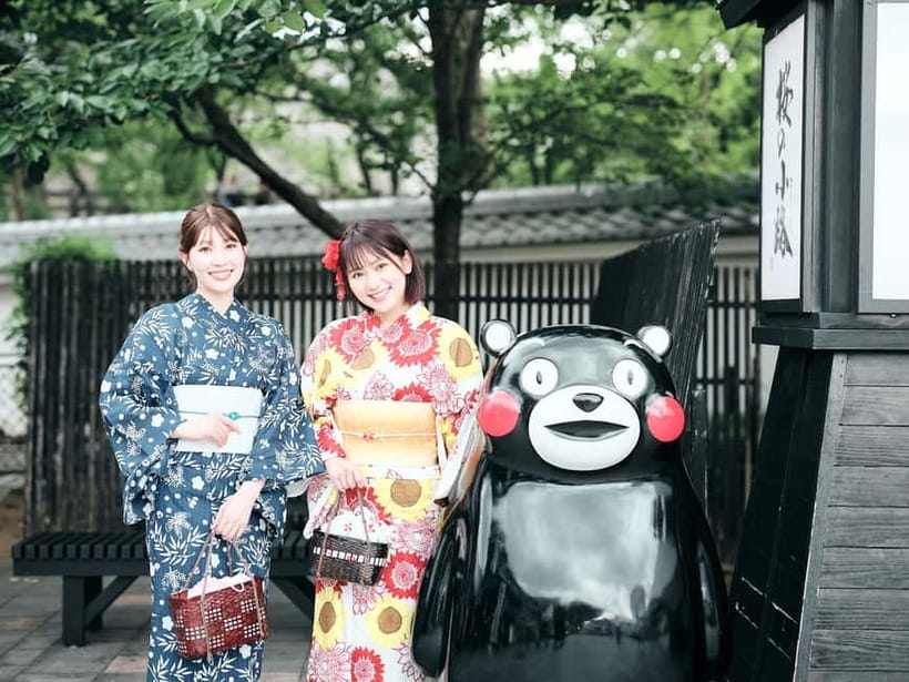 Kumamoto: 【jyousaien】Kimonorental with photoshoot - Who will enjoy this experience most