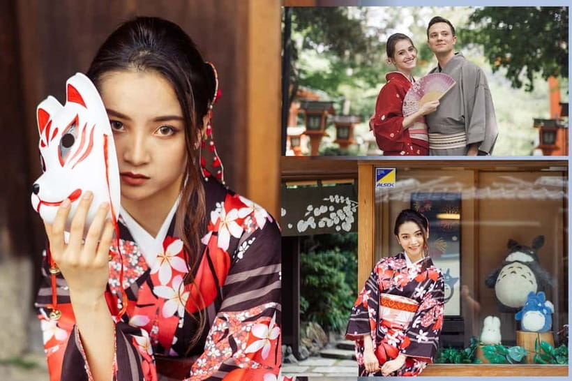 Kyoto Gion Kiyomizudera Kimono Yukata Hairstyle | Photoshoot - Who Will Enjoy This Most