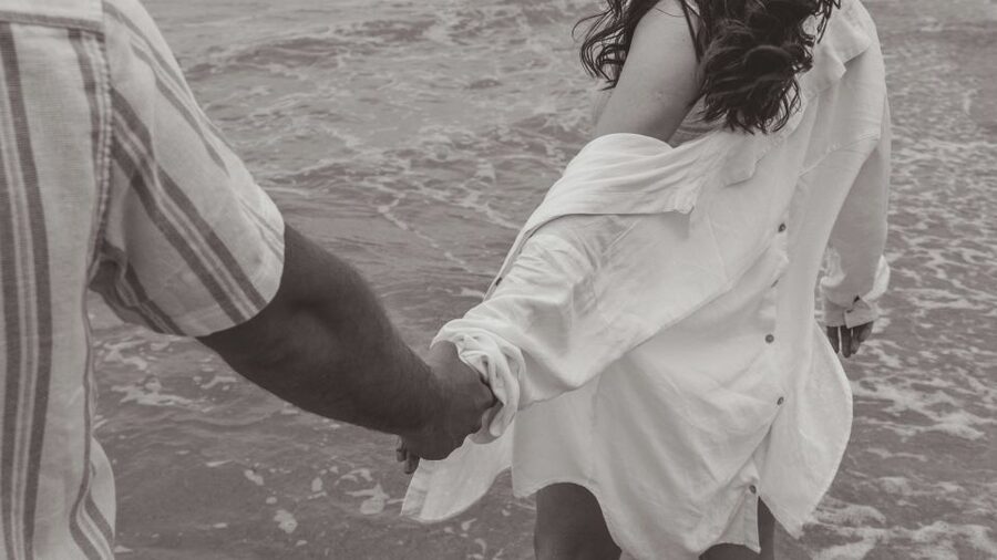 Lagos: Photoshoot for couple - The beach, cliffs, and waves provide three different moods