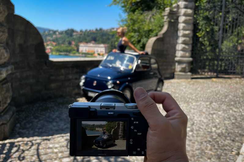 Lake Como: 2hr Photo Tour in a Classic Fiat 500 - Colonno and the first lakeside photographs
