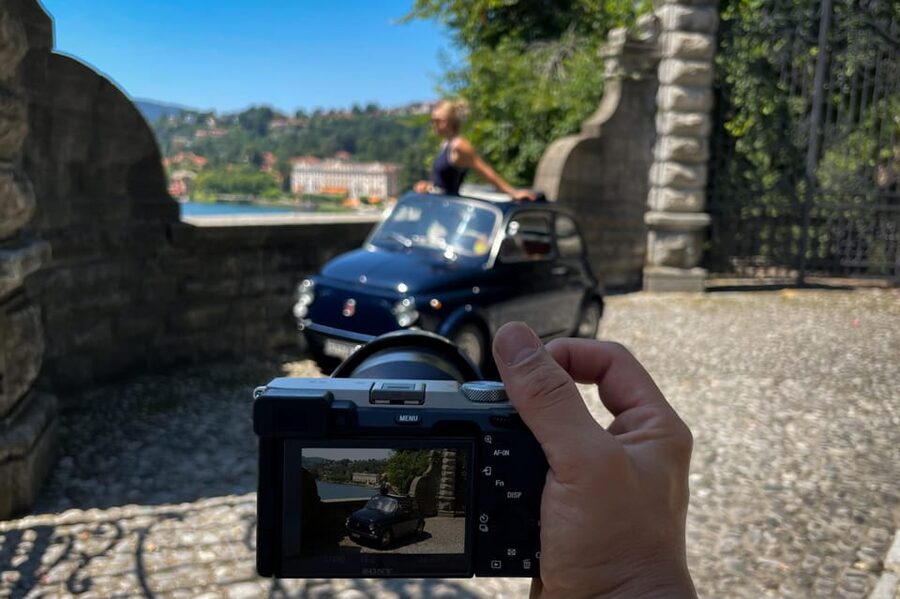Lake Como: 2hr Photo Tour in a Classic Fiat 500 - The hilltop viewpoint above the lake