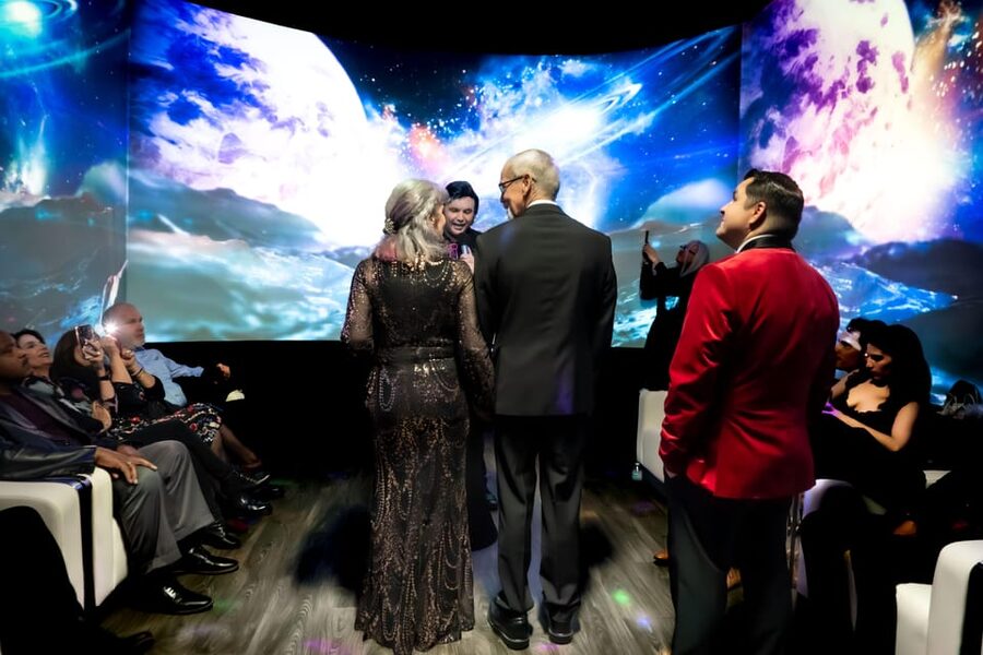 Las Vegas: Cosmic Space Wedding + Spectacular Photography - Clothing and personal touches