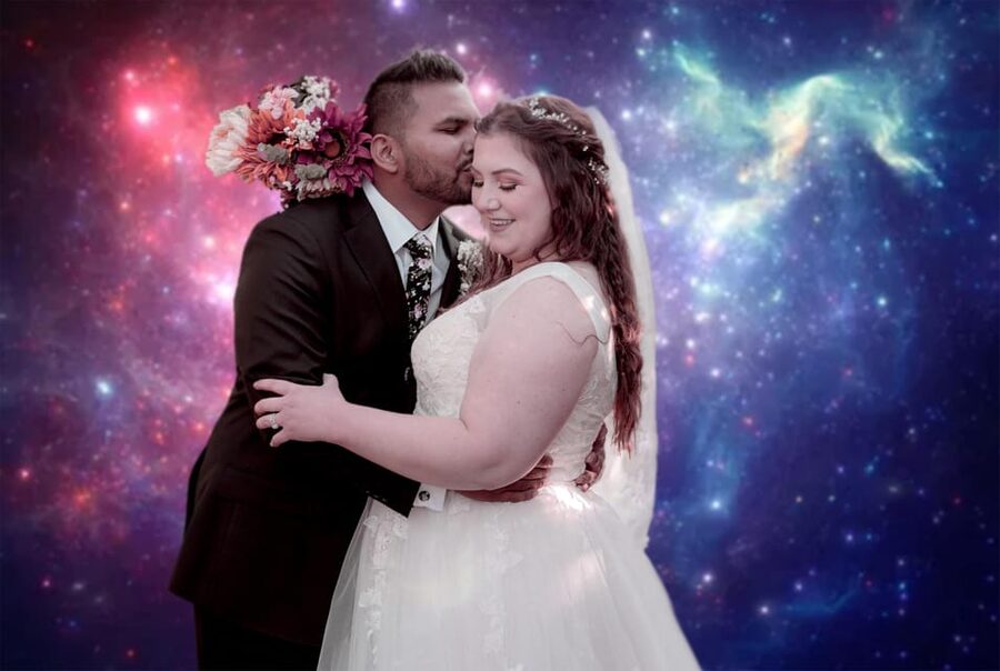 Las Vegas: Cosmic Space Wedding + Spectacular Photography - What happens during the 45-minute ceremony