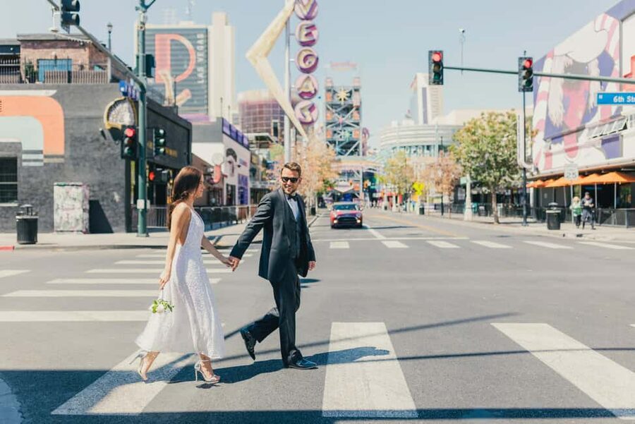 Las Vegas: Wedding Chapel Photography Session - During the ceremony, expect direction rather than a large production