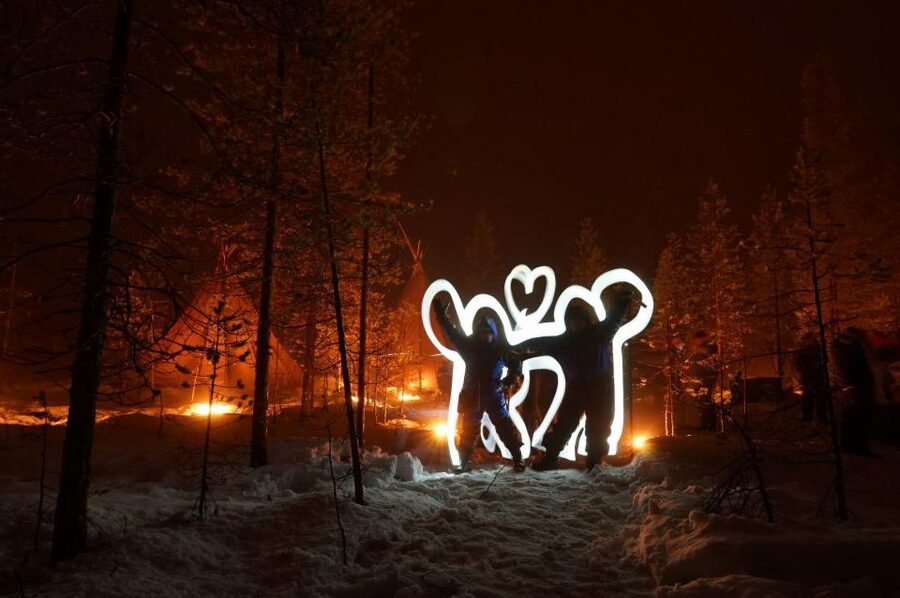 Levi: Northern Lights Hunting Photo Tour - Working with guides such as Antoine and Adrien