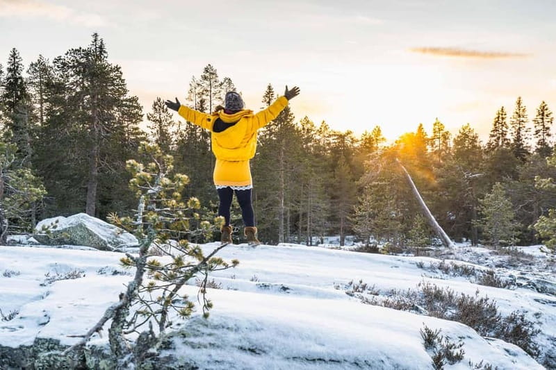 Levi: Private Photoshoot in Nature Location in Levi - One hour among trees, fells, and snow