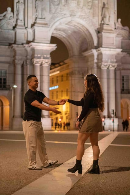 Lisbon lights: A Cinematic Photoshoot at night - The First Minutes: Getting Comfortable in Front of the Camera