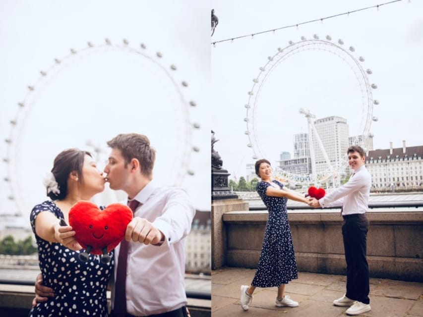 London: Private Couples Photography Session with Landmarks - Weather can change the plan