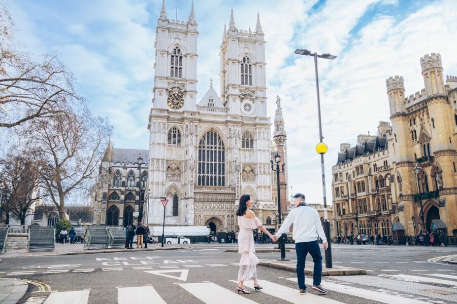 London: Private Photo Session in Westminster - The London Eye from across the river