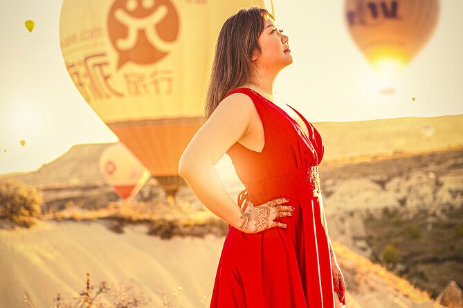 Marriage Proposal and Photoshoot in Cappadocia with Balloon view - Choosing sunrise, sunset, or a weather backup