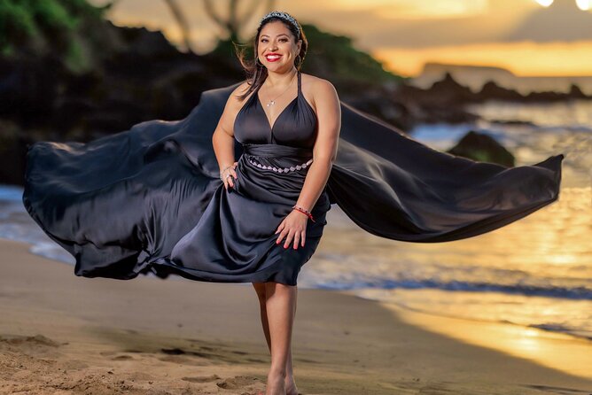 Maui Flying Dress Photoshoot Experience - Choosing the dress and preparing for the camera