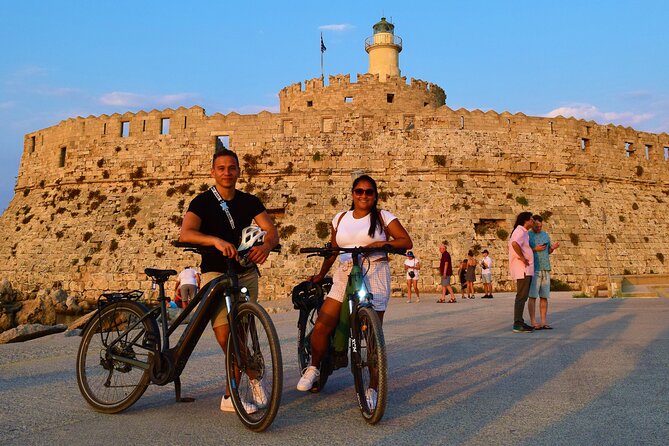 Mediaeval Rhodes E-bike Highlights Photo Tour Morning/Sunset - Through the UNESCO Old Town and its dry moat