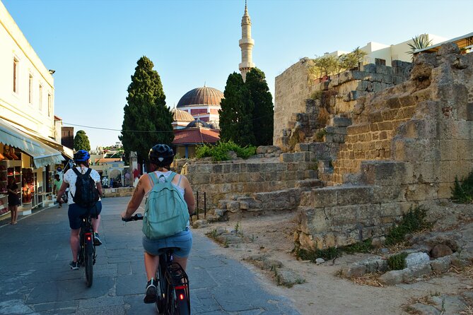 Mediaeval Rhodes E-bike Highlights Photo Tour Morning/Sunset - The aquarium, Elli Beach, and the modern waterfront
