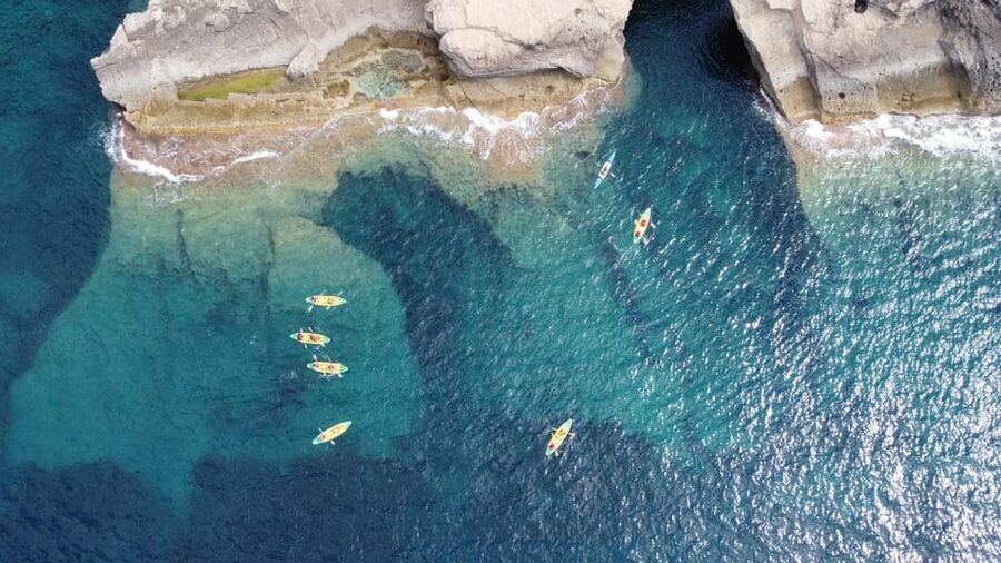 MENORCA: Kayak cave route + photo session. - Cales Coves and the Mahón cheese break