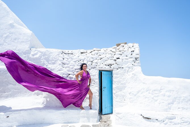Mykonos Flying Dress Photoshoot - Who will get the most from this photo shoot