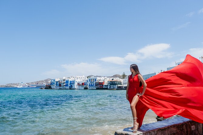 Mykonos: Flying Dress Photoshoot - Choosing your Flymyk dress in 15 colors