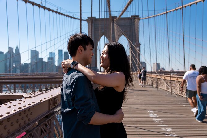New York Flying-dress photoshoot with iconic NYC views - Starting near the Brooklyn Bridge
