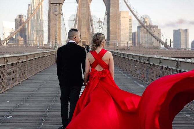 New York Flying-dress photoshoot with iconic NYC views - Edited images, package limits, and extra charges