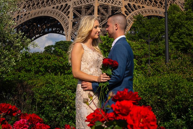 Paris Eiffel Tower Wedding Vows Renewal Ceremony with Photo Shoot - Trocadero Gardens and the vow renewal