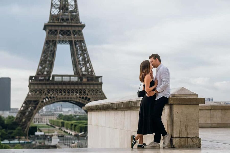 Paris: Private Eiffel Tower Photoshoot for Couples & Family - Port Debilly adds river views and a different angle