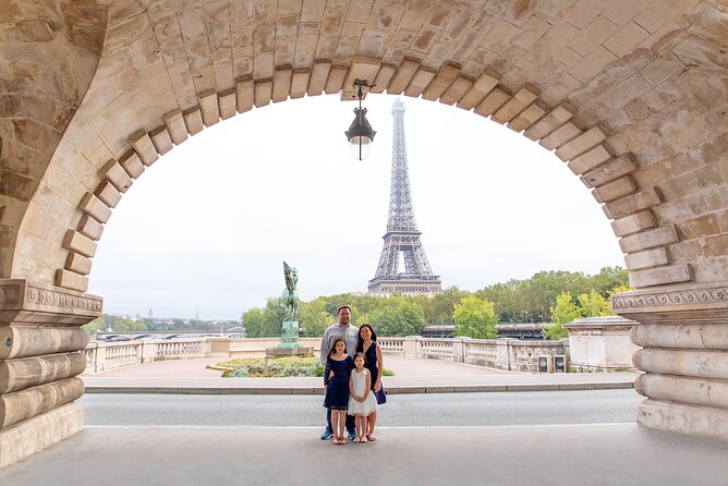 Paris Private Photoshoot Experience - The Eiffel Tower gardens, fountains, and bridge