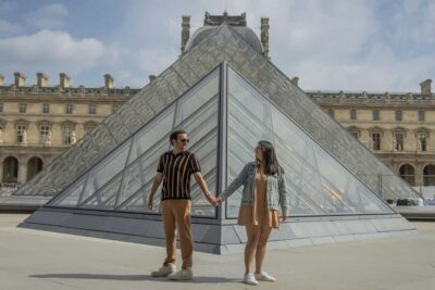 Private Photoshoot Outside the Louvre Museum