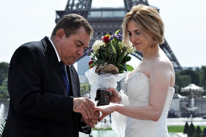 Paris Renew Your Wedding Vows Experience with Professional Photographer - A vow renewal with the Eiffel Tower as your backdrop