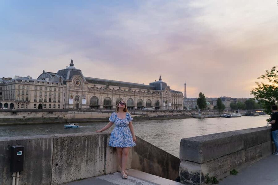 Paris:sunset photoshoot in ❤️️ of Paris- Louvre Orsay Eiffel - The one-hour route covers the widest Paris frame