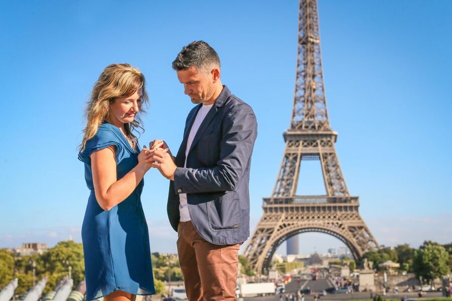 Parisian Proposal Perfection. Photography/Reels & Planning - Choosing the best hour at Trocadéro