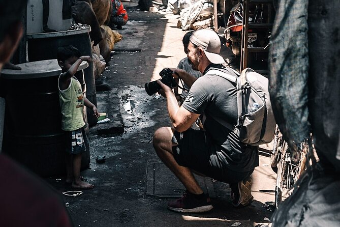 Private Dharavi Slum Photography Tour With Pickup - Walking through Dharavi’s working lanes