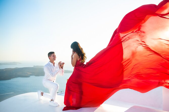 Professional Flying Dress Photoshoot In Santorini - What the editing includes, and what it does not